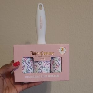 Juicy Couture Pink and White Lint Roller Set